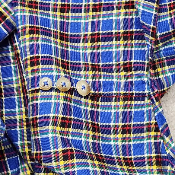 Ralph Lauren Shirt Mens 3XB Big Blue Plaid Classic Fit Button Down Long Sleeve - Picture 16 of 16